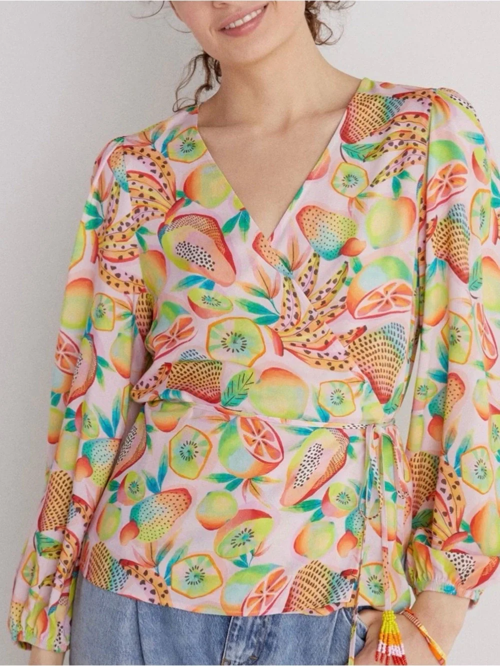 Anthropologie | Farm Rio Rainforest Wrap Blouse | Size: Small